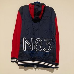 SOLD ❌Nautica Jacket Zip Up Navy Blue White Red Sail XXL 2XL